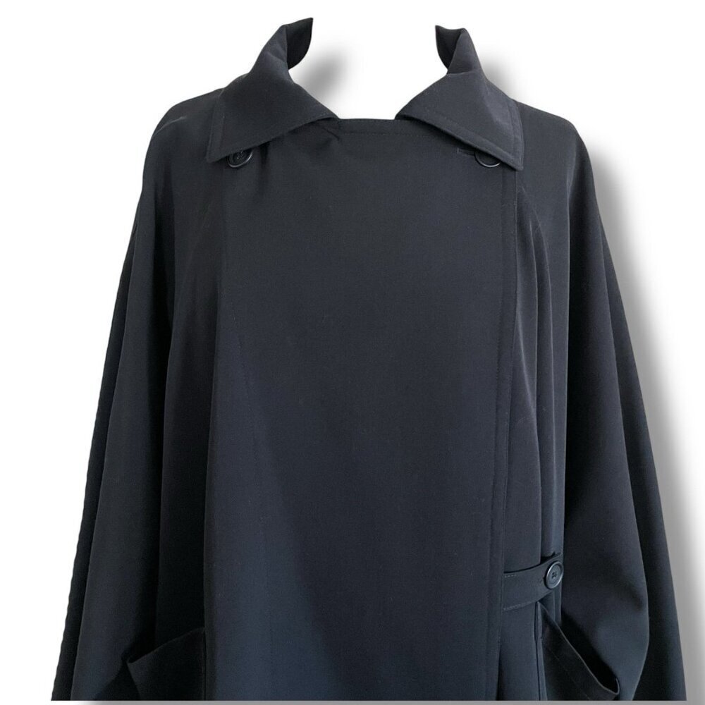 Ivan Grundahl Womens Jacket XS Black Wool Oversized Lagenlook Minimalist Coat - Picture 4 of 11